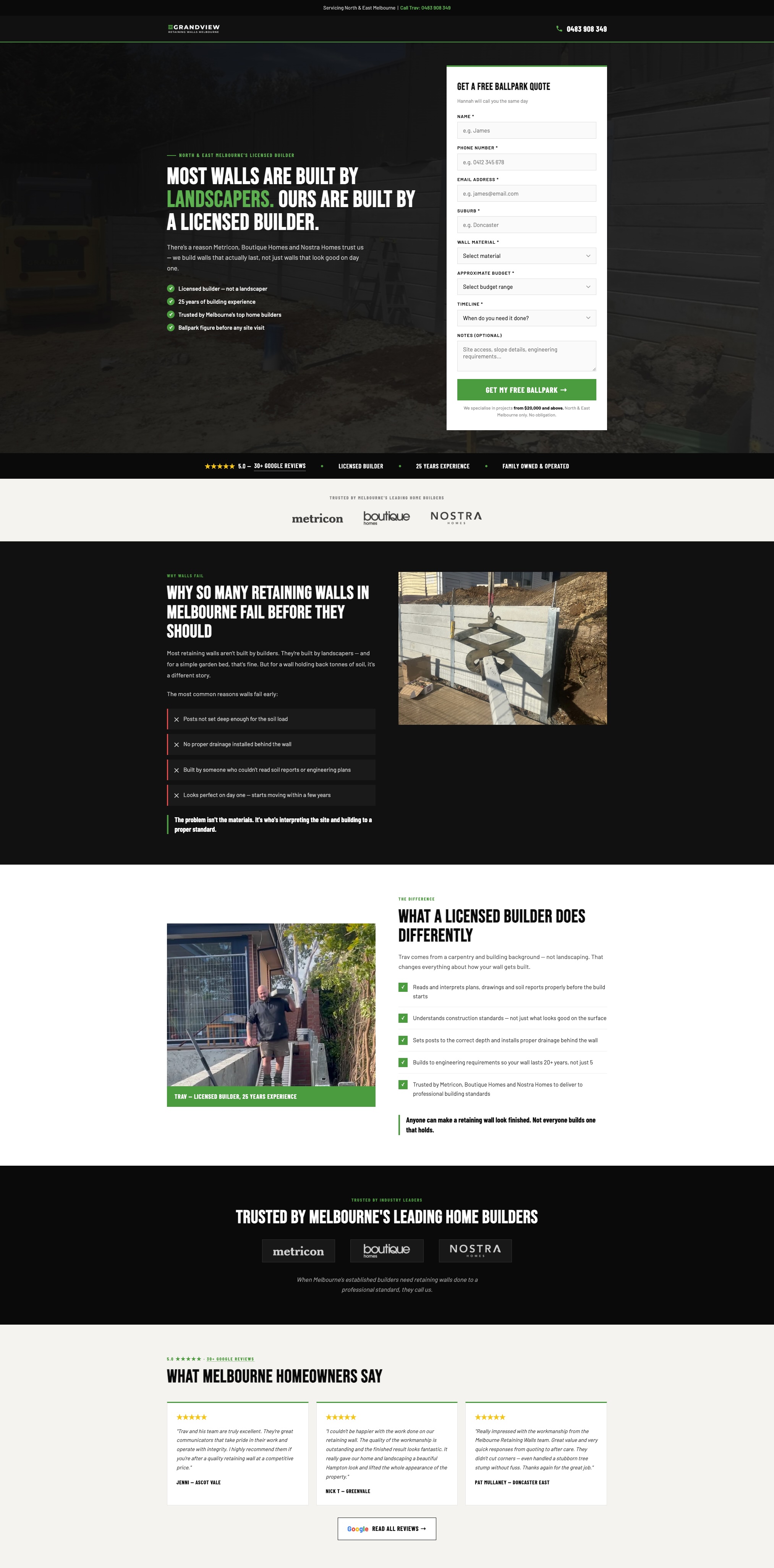 Grandview Developments website